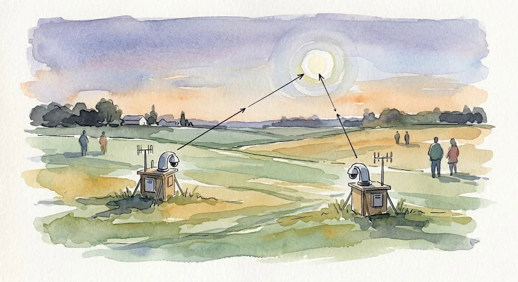 Overview image for How Multiple Stations Pin Down a Sky Object