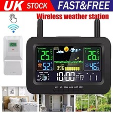 Listing image for Weather Station Indoor Outdoor Wireless Digital LCD Colored Screen with Sensor